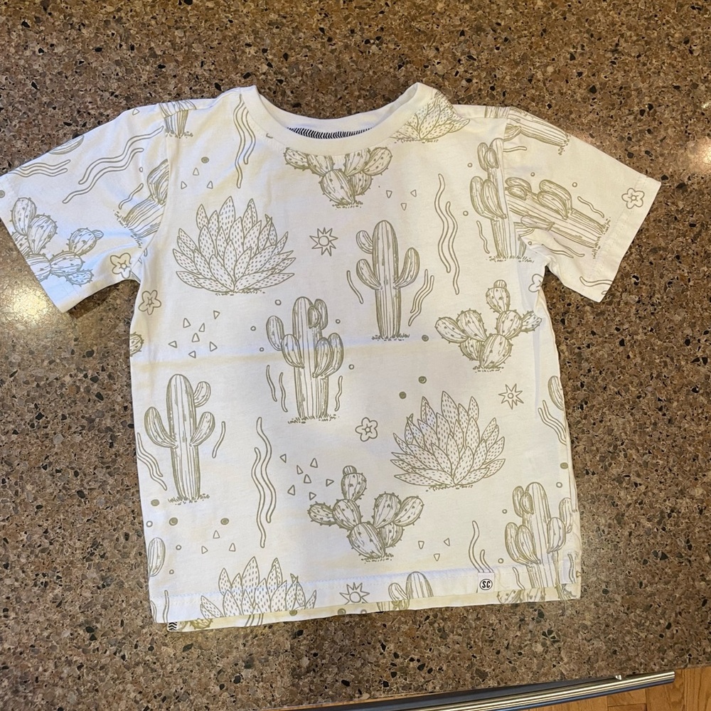 Sovereign Code Kids' Cactus Print Tee - White